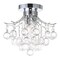 Cwi Lighting Princess 3 Light Flush Mount With Chrome Finish 8012C12C - alternate 1